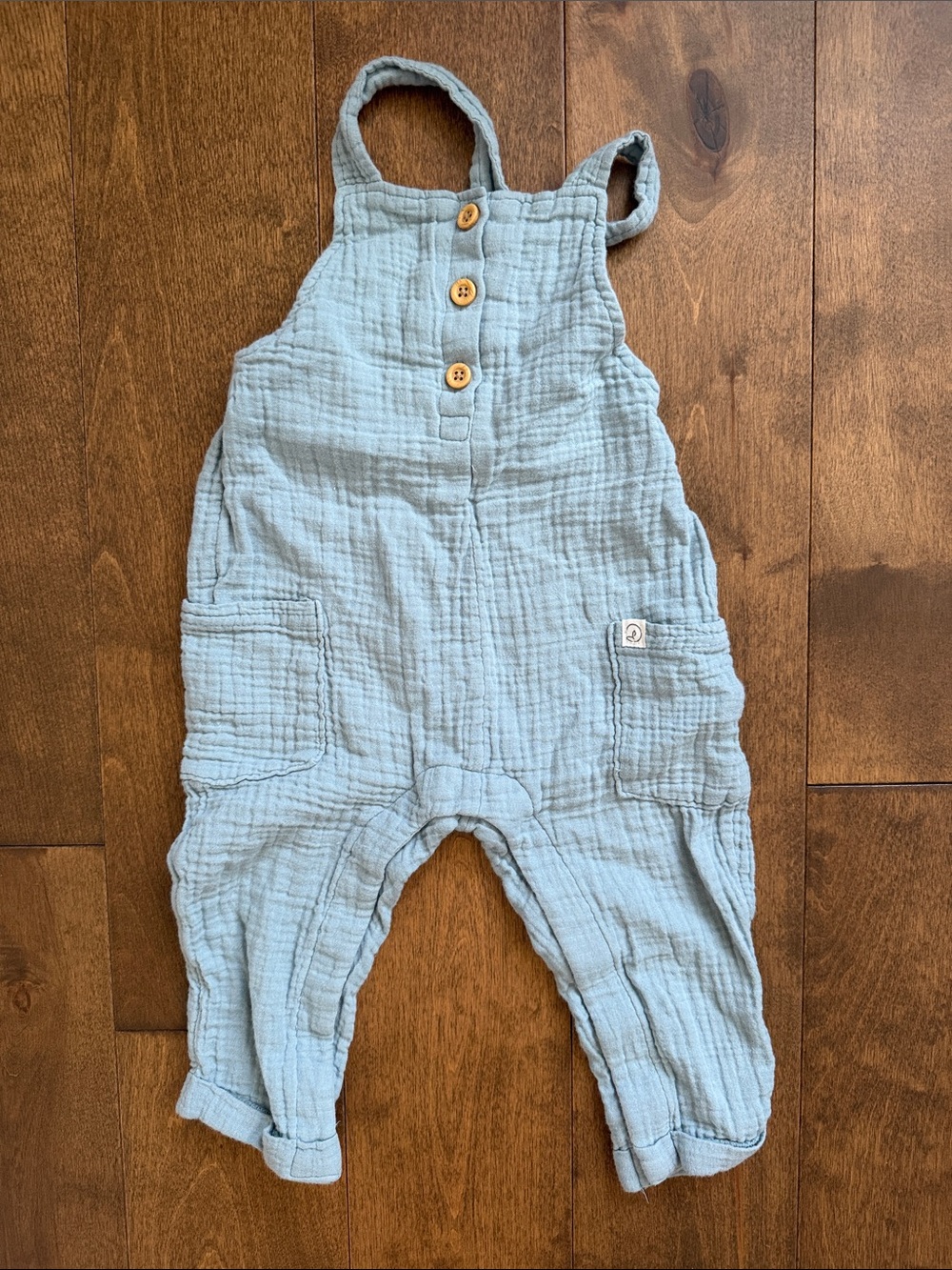 LITTLE PLANET by Carter’s organic cotton gauze overalls